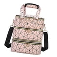 thumbnail image 4 of Bolsa organizadora de esmaltes de uñas, bolsa de maquillaje con asa, suministros portátiles profesionales, versátil, gran capacidad para accesorios de Rosa, 4 of 8