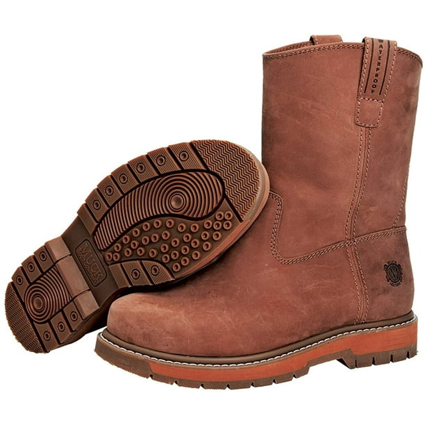 muck waterproof leather lug sole booties
