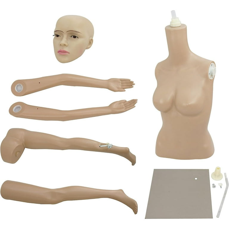 Bilot 69 Inches Maniquins Body Female Mannequin Full Body Mannequin Torso Mannequin Display Head Turns Dress Form w/Metal Base (61-561), Women's, Size