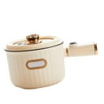 thumbnail image 3 of Cuiseur Électrique, Cuiseur Électrique pour Nouilles Fondue Chinoise Cuiseur Ramen, Cuiseur à Riz Électrique 1,6 L Mini Machine de Cuisson, Marmite Électrique Casserole en Acier Inoxydable, Cuiseur Multifonction portable Beige, 3 of 8