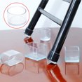 thumbnail image 2 of Scienceny 16 piezas Universal hogar Hotel sala de estar patas cubierta transparente PVC silla pies calcetines Protector extraíble 22mm Type3 NO3, 2 of 6