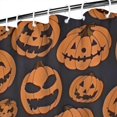 thumbnail image 3 of Classic Halloween Pumpkins Pattern Shower Curtain 84"x72" ,Bathroom Decorative Shower Curtains Set with 12 Hooks,Modern Waterproof Washable Shower Curtain, 3 of 6