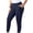 Dark Blue, variant on Plus Size Leggings for Women with Pockets Tummy Control Plus Size Yoga Pants High Waist Workout Clothes