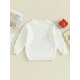 thumbnail image 4 of Bagilaanoe Newborn Baby Girl Boy New Year Clothes Knitted Sweater Long Sleeve Letters Embroidery Pullover 3M 6M 9M 12M 18M Infant Warm Jumpers Tops Fall Loose Knitwear, 4 of 9