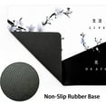 thumbnail image 3 of Black White Cherry Blossom Mouse Pad Japanese Sakura Death Life Flower Extended Desk Mat 80X30 cm Non-Slip Rubber Base Stitched Edge Large XL Playmat for Keyboard Gaming Laptop Desktop,31.5×11.8 Inch, 3 of 6