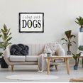 thumbnail image 2 of Stupell Industries I Sleep With Dogs Pets Phrase Graphic Art Jet Black Floating Framed Canvas Print Wall Art, Design by K. Kaufman, 2 of 6