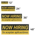 thumbnail image 3 of Now Hiring se Aceptan Aplicaciones Vinyl Decal 2 Pack of 24 Inch x 9 Inch Weatherproof Heavy-Duty Adhesive Backing | Spanish Recruitment Sign, Job Opportunities, Professional Display |, 3 of 6