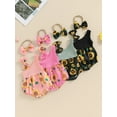 thumbnail image 4 of Baby Girl Summer Jumpsuit Sunflower Print Sleeveless Romper and Headband Set Cute Fashion Clothes Outfits, 4 of 10