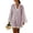 Purple, variant on SETOOFF Women Vertical Stripe Mini Tunic Dress V Neck Wavy Trim Bell Long Sleeve Loose Shift Dress Beach Cover Up Casual Vacation Daily Dress