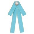 thumbnail image 1 of INSPIRE CHIC Broches de Mujer con Lazo, Broche de Cinta Pre-atada, Corbata Lazo Color Azul Claro, 1 of 1