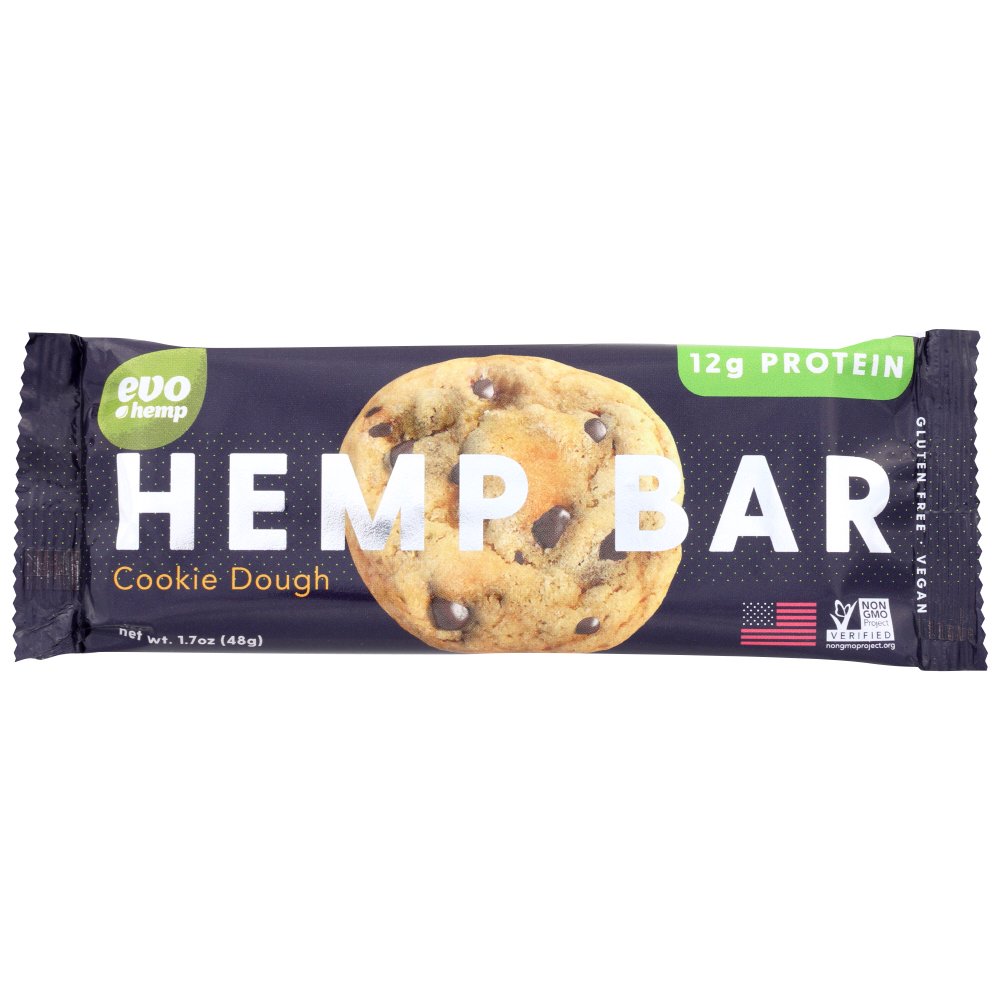Evo Hemp Organic Protein Bar Cookie Dough, 1.7 Oz
