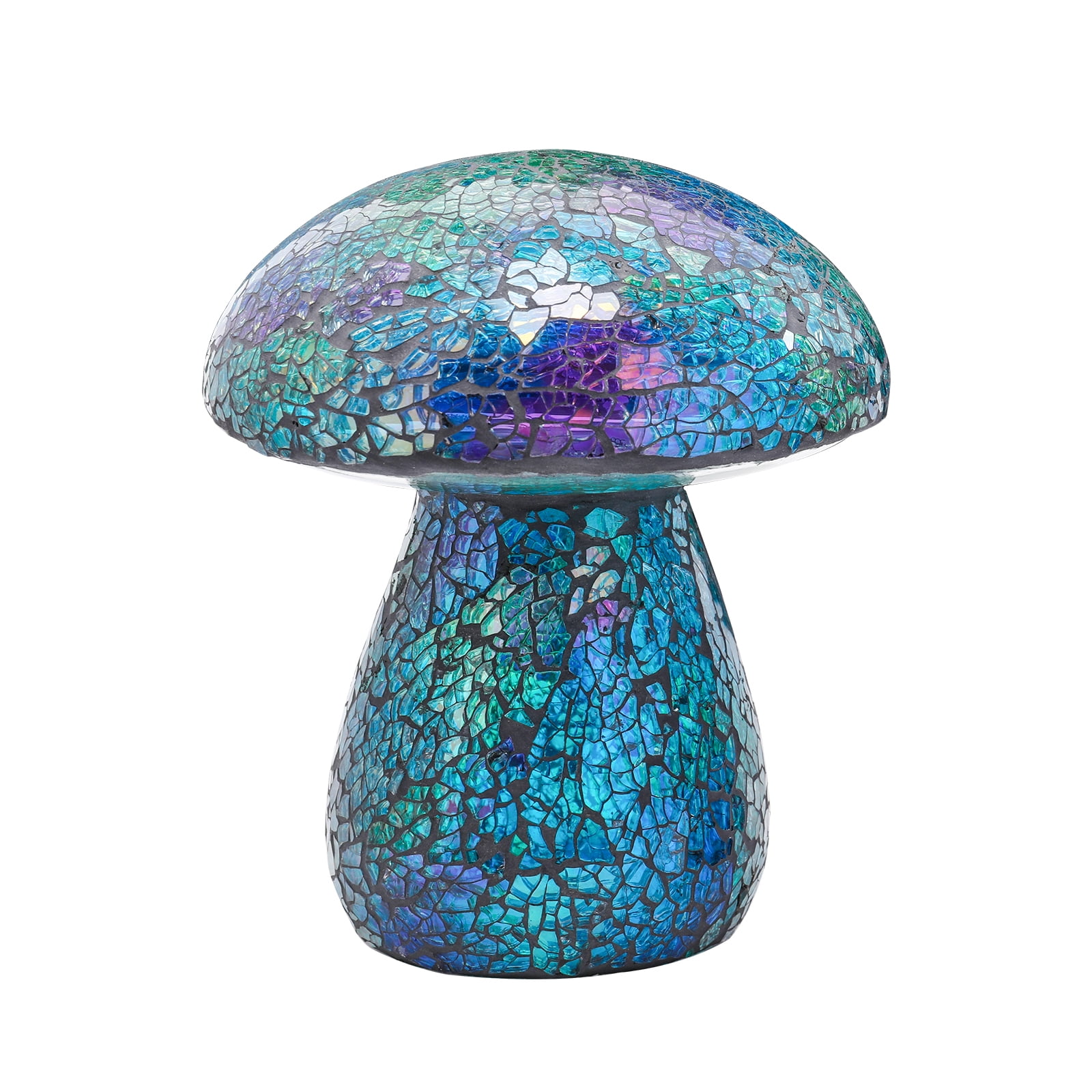 Outdoo Statue Exquisite Mosaic Mushroom Garden Statue,Outdoor Decor Hand - Crafted Colorful Glass Ornament for Indoor,Outdoor Patio, Yard & Landscape