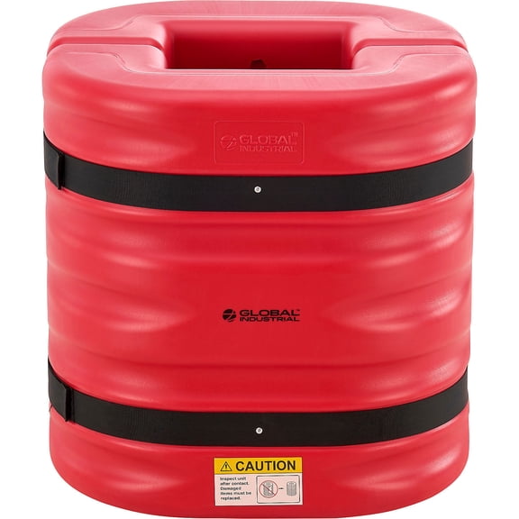 Global Industrial Column Protector, 10" Opening, 24" H, Red
