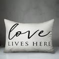 thumbnail image 2 of Creative Products Love Lives Here 14x20 Spun Poly Pillow, 2 of 2