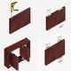 thumbnail image 4 of Bisagras pivotantes invisibles con pivote central, rotación de 360 grados, cojinetes suaves, fácil instalación para puertas, gabinetes y ventanas, 4 of 5