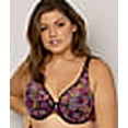 thumbnail image 2 of Sheer Mesh Plunge T-Shirt Bra - Retro Roses, 2 of 6
