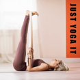 thumbnail image 5 of Paquete de 2 correas de yoga azules (6 pies), banda elástica con hebilla de anillo en D de metal ajustable, estiramiento para ejercicios y fitness para yoga, pilates, fisioterapia, 5 of 5