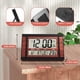 thumbnail image 4 of Reloj de Pared Digital LCD Gran NúMero Tiempo Temperatura Calendario Alarma Mesa Escritorio Reloj DiseñO Moderno Oficina Hogar Negro, 4 of 9