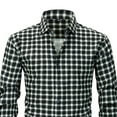 thumbnail image 4 of Xuniizn Flannel Shirt for Men, Big & Tall Lapel Long Sleeve Vintage Buttons Down Plaid Shirt, Western Cowboy Pearl Snap Shirts, 4 of 5