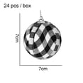 thumbnail image 2 of Adornos de bolas a cuadros, decoración navideña, bolas envueltas en tela, vacaciones navideñas para decoración del hogar Zhivalor CPB-SSW373-2, 2 of 5