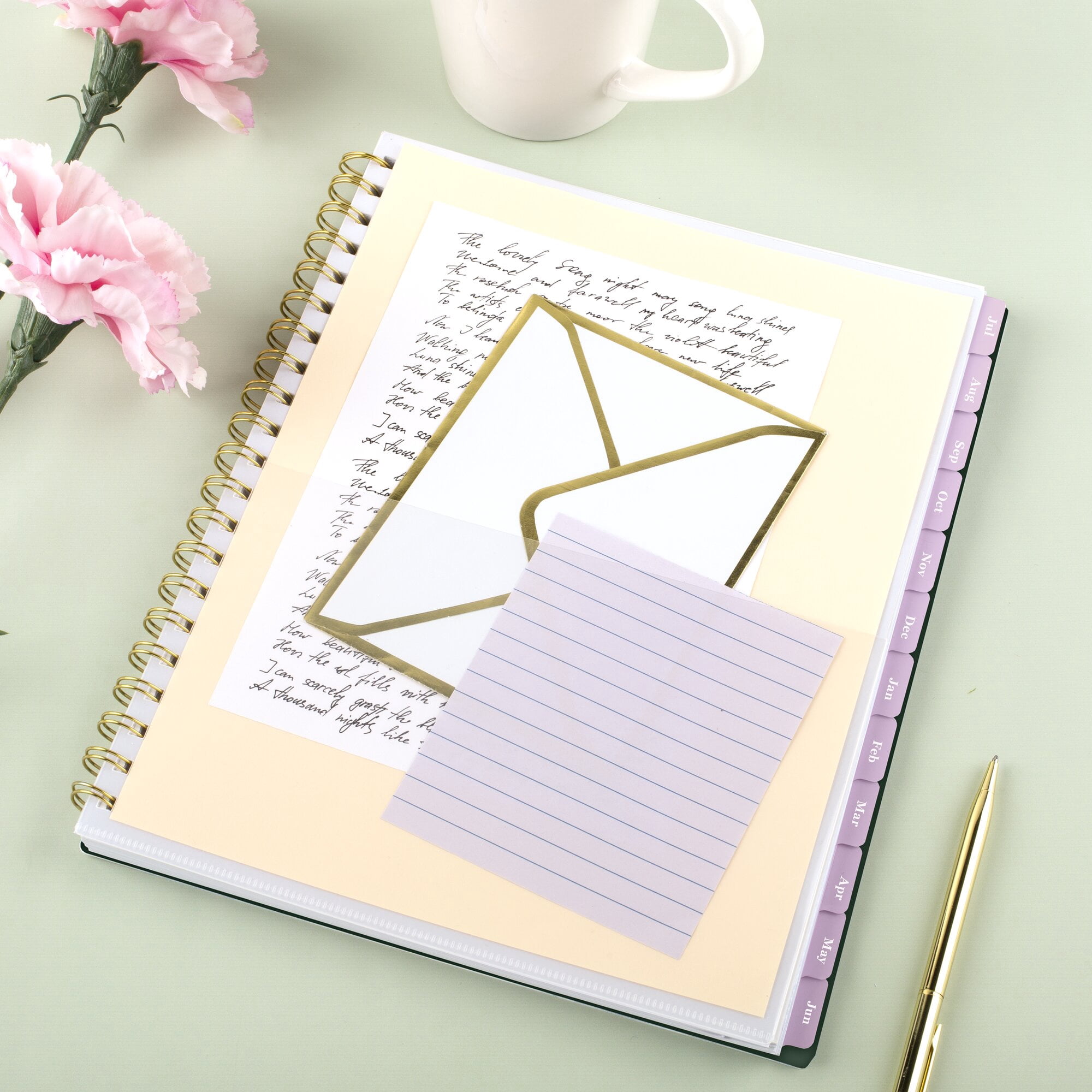 Cherrywood Lane for Mead Cambridge Academic 2026-2027 Weekly Monthly Planner