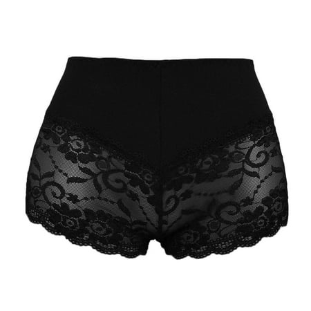 FRSASU Underwear Clearance Ladies Women Lace Panties Short Pants Lingerie Stretch Underwear S-3XL Black XXXL