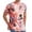 A-Pink313, variant on XIAOCHA Abstract Graphic Print Short Sleeve T Shirt For Men Crew Neck Streetwear Casual Tops