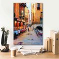 thumbnail image 5 of Epic Graffiti 'Street Café after Rain' by Haixia Liu, Canvas Wall Art, 18"x26", 5 of 8