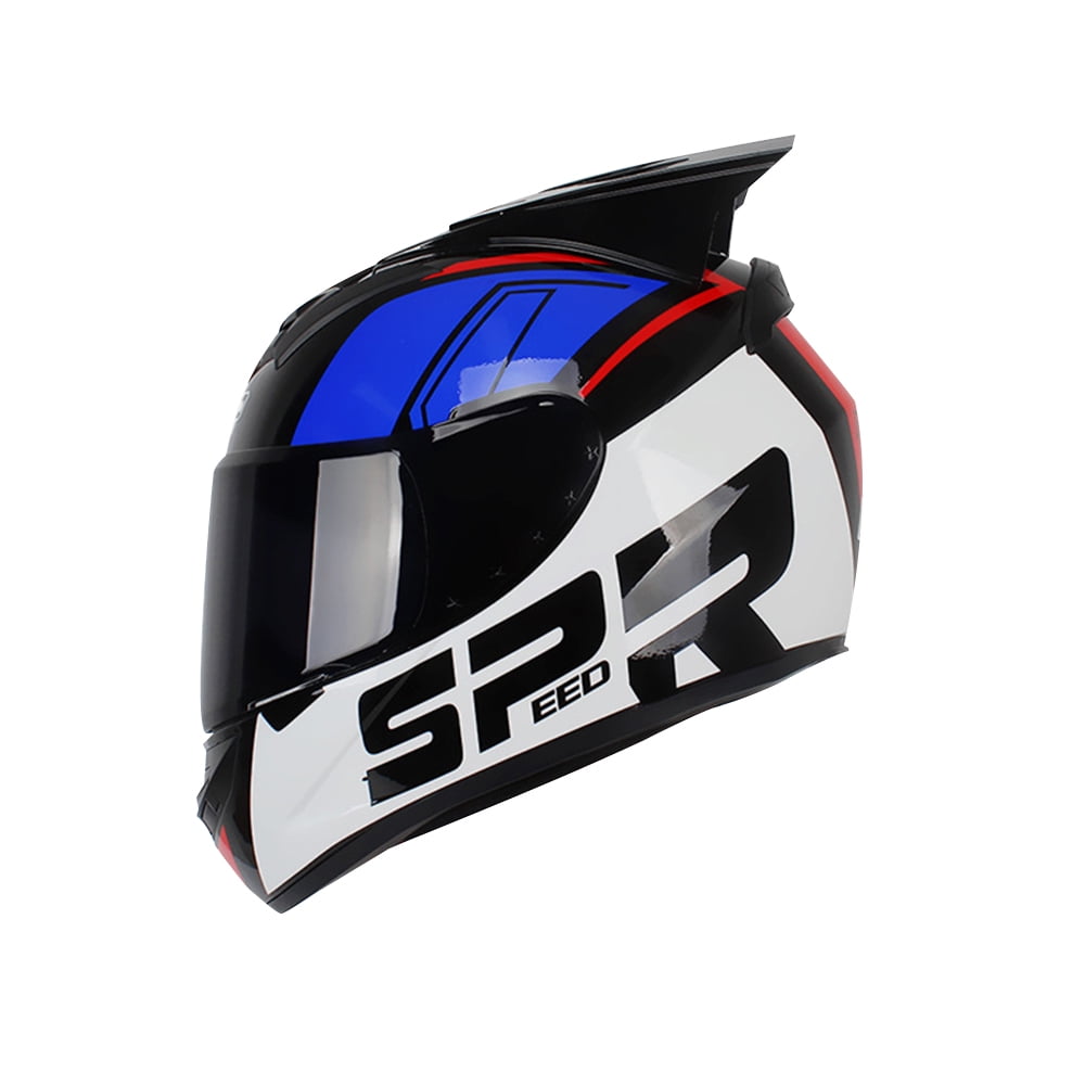 HOTBEST White And Blue Shark Motocross Helmet Full Face Off Road Dirt Bike  Motorcycle Racing - Walmart.com