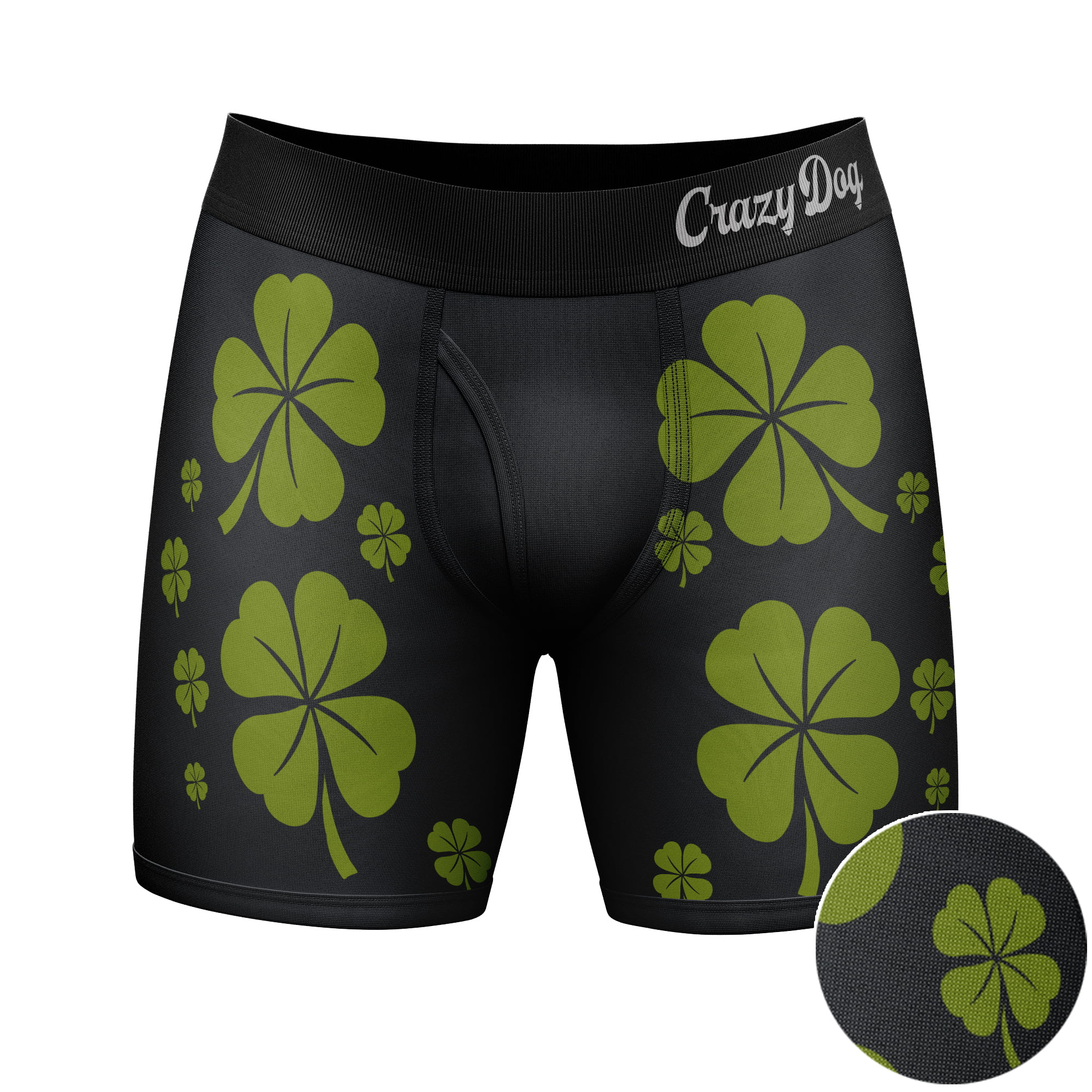 Mens Rub For Luck Boxer Briefs Funny St Patricks Day Novelty