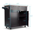 thumbnail image 2 of Costway Îlot de Cuisine Roulant Chariot de Rangement Robuste Armoire Utilitaire, 2 of 10