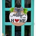 thumbnail image 6 of HAZIUA Interchangeable Welcome Sign For Front Door With 4 Seasonal Wreaths And 12 Changeable Farmhouse Front Porch Décor Front Door Decoration Seasonal Rustic Wooden Wall Sign Home White, 6 of 7