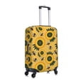 thumbnail image 3 of Xecao Bees and Sunflowers print Elastic Luggage Cover, with double-sided print , is perfect for travel, business, and daily use, 3 of 9