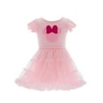 thumbnail image 2 of Minnie Mouse Toddler Girl Tiered Tutu Dress with Crochet Patch, Sizes 12M-5T, 2 of 9
