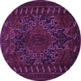 thumbnail image 1 of Ahgly Company Indoor Round Persian Purple Traditional Area Rugs, 4' Round, 1 of 4