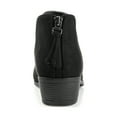 thumbnail image 4 of Journee Womens Livvy Back Heel Zip Stacked Heel Booties, Widths Available, 4 of 10