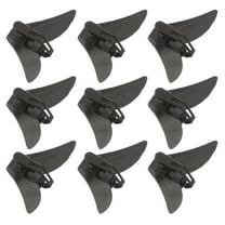 Supvox 20Pcs Bow Tie Clips Black Plastic Triangle Anti-slip Mechanism For Men Formal Events
