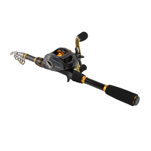 Ymiko 6.9ft Fishing Rod And Reel Combo, Telescopic Lightweight Portable Fishing Pole Kit With Bait Storage Bag Fish Hooks