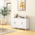 thumbnail image 2 of HOMCOM Coffee Bar Cabinet, Buffet Sideboard w/ Barn Doors, Adjustable Shelf, 2 of 10