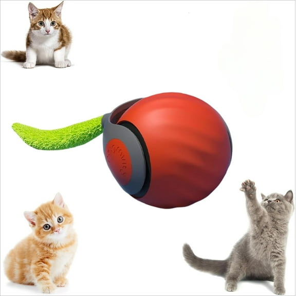 Speedy Tail 2.0, Speedy Tail Cat Toy, Interactive Cat Toy for Indoor Cats, Automatic Moving Cat Toy Ball, USB Rechargeable Smart Cat Toys Ball, Two Speed Adjustment