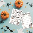 thumbnail image 4 of Tarjeta de invitación de dibujos animados para fiesta temática de Halloween, 10 piezas, feliz Halloween, fantasma creativo, vacaciones, bendición, 4 of 4