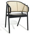 thumbnail image 5 of SAFAVIEH Couture Emmy Contemporary Wood Solid Dining Armchair, Black/Natural, 5 of 13