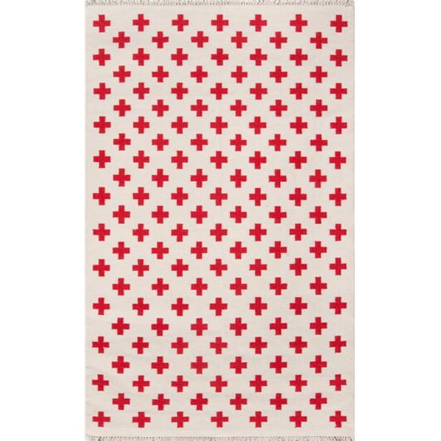 Novogratz TOPANTOP-1IVY5076 5 ft. x 7 ft. 6 in. Topan-1 Hand Woven Rectangle Area Rug - Ivory