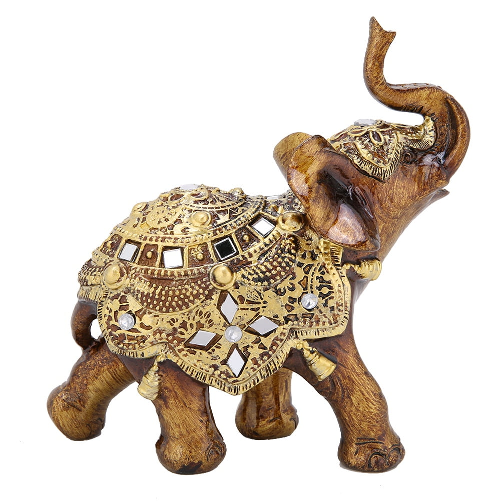 Mgaxyff Vintage Elephant Sculpture Home Desk Decor Ornament Gift , Desk Ornament,Desk Decor