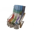 thumbnail image 4 of Summer Soft Flannel Fleece Throw Blanket, Seascape Panorama with Adroable Colorful Painted Wooden Deskchairs on Sandy Beach, Cozy Plush for Indoor and Outdoor Use, 70" x 90", Multicolor, by Ambesonne, 4 of 6