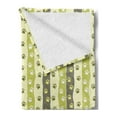 thumbnail image 2 of Dog Soft Flannel Fleece Throw Blanket, Vertical Pattern Paw Design Foot Print Canine Walking, Cozy Plush for Indoor and Outdoor Use, 50" x 60", Yellow Green Pale Yellow, by Ambesonne, 2 of 5