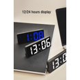thumbnail image 4 of Mirror Digital Alarm Clock Voice Control Temperature Calendar Table Clock With Night Light Home Decoration, 4 of 9