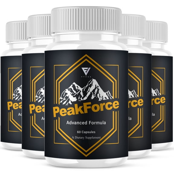 (5 Pack) Peak Force Male Capsule, PeakForse Support (300 Capsules)