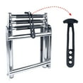 thumbnail image 4 of BIBABLYKE Ladder Strap Black Marine Secure Pontoon Ladder Strap Retaining Rubber Latches Band with 4 Adjustable Mounting Hole, 4 of 7