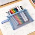 thumbnail image 6 of Weloille A5 Clear Mesh Storage Bag 1 Piece, Multifunctional Portable Handle File Bag, Breathable Lightweight Organizer Pouch, for Storing Pens Cosmetics Toys Office Supplies Small Items, 6 of 6